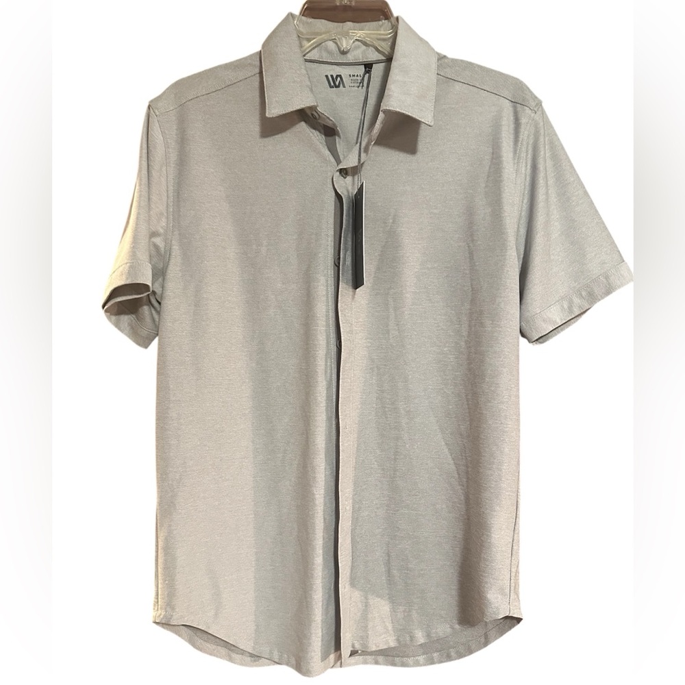 Classic Men's Light Gray Button Down Shirt